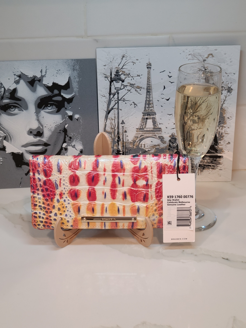 NWT Brahmin Ady Celebration Wallet